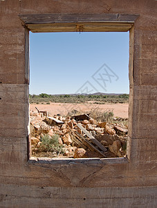 沙漠中古老的废墟历史古董历史性建筑背景图片