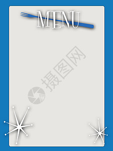 Retro 风格空白菜单图片