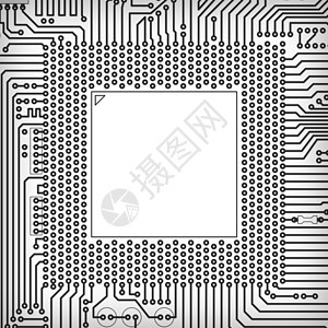 电路板平方框架主板插图字节技术接线原理图电路网络处理器边界图片