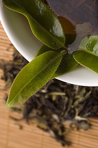 绿茶香料异国早餐金子味道烹饪特写草本植物情调时间图片
