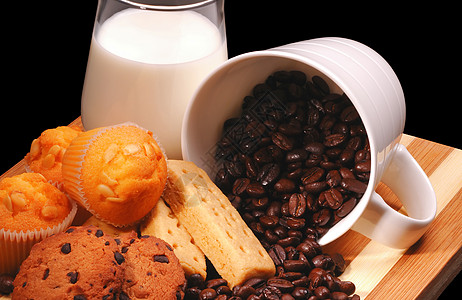 早餐套餐健康杯子消化餐厅农业时间茶歇陶器海报牛奶图片