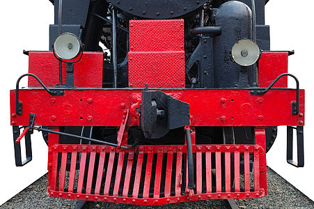 旧回转蒸汽发动机热电动铁路运输机械灰色红色火车技术引擎野蛮机车图片