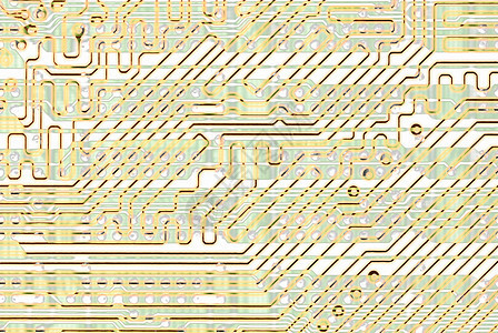 抽象电路板金色纹理图片