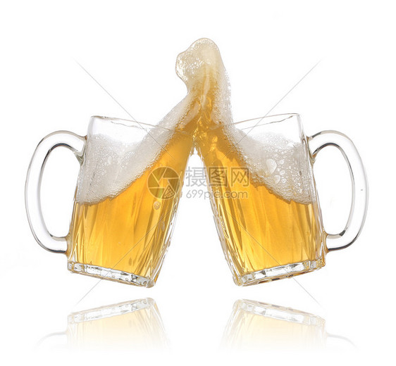 喝啤酒庆祝面包运动飞溅茶点气泡啤酒饮料草稿眼镜干杯金子图片