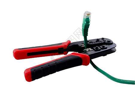 特写工具电缆纸板红色电脑线材料剪裁服务网线网络电子产品图片