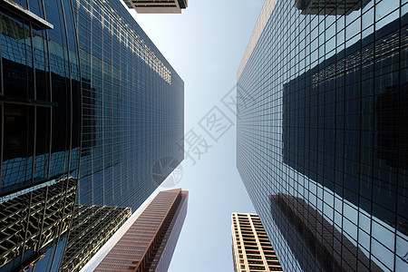 玻璃墙壁商业市中心建筑物蓝色工作建筑学生长成功城市地标图片