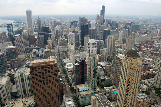 芝加哥景观天空场景城市建筑摩天大楼市中心建筑学商业公司图片