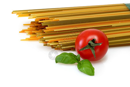 意大利面条草药食物文化健康饮食美食宏观烹饪图片