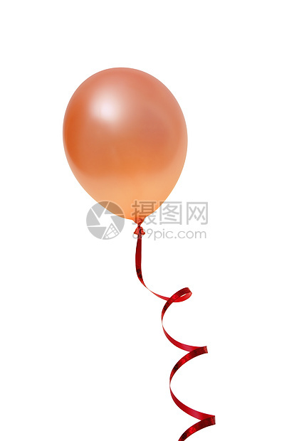 橙色气球庆典生日赞成派对橙子喜悦丝带图片