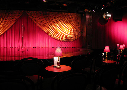 阶段显示剧院舞蹈音乐会夜店麦克风桌子生产粉色歌舞唱歌图片