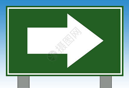 方向公路标志牌蓝色指示牌插图图形化绿色矩形运输交通木板路标图片