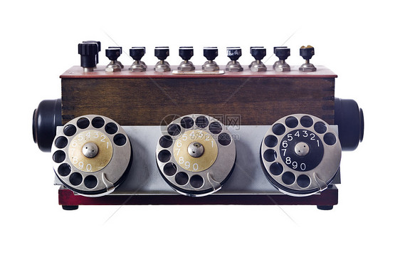 古代电话全球电缆黑色通讯按钮设备拨号麦克风扬声器磁盘图片
