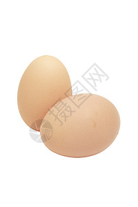 白色背景的两个鸡蛋背景图片