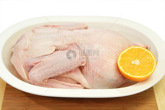 原鸭状态橙子鸭子食物美食家禽图片