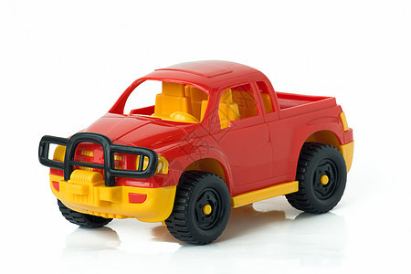 玩具汽车红色白色婴儿孩子们娱乐闲暇黄色图片
