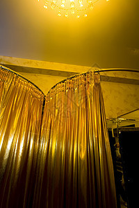 金色窗帘穿线别针细绳拇指设计师工厂修理统治者手指工艺图片