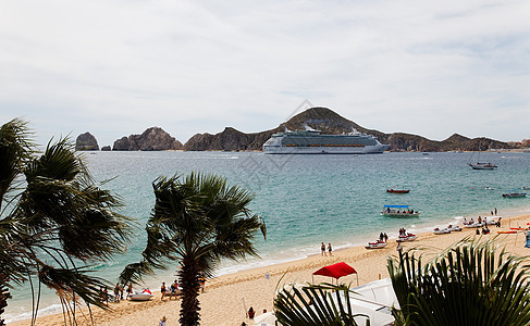 圣卢卡斯角游轮旅行拉丁乘客旅游海滩巡航假期海岸图片