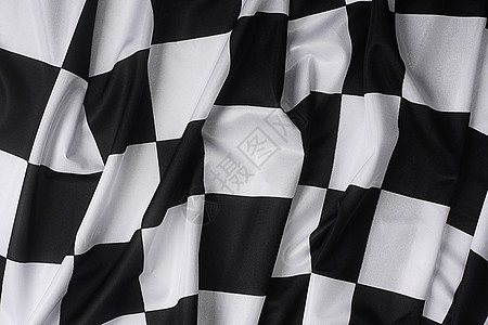 真正的挥动格旗优胜者运动黑色赛车检查器检查材料冠军正方形白色图片
