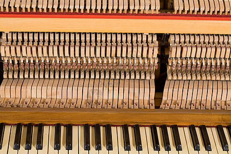 钢琴细绳音乐旋律工具背景图片