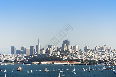 旧金山天空建筑建筑学办公室市中心城市公园地标景观蓝色图片