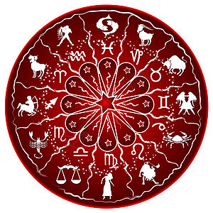 zodiac 盘插图星座圆圈双胞胎癌症圆形生肖八字光盘图片