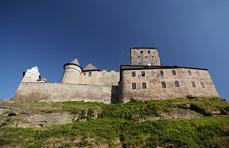 科斯特城堡纪念碑历史性遗产地标建筑学历史旅行石头旅游垛口背景图片