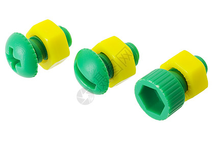努木和博尔特孩子塑料游戏玩具白色绿色螺栓黄色图片