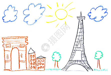巴黎插图图片