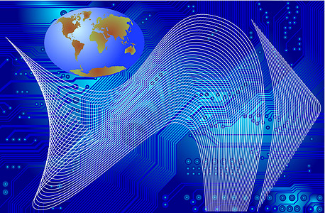 全球通信全球传播电子产品电脑电路插图技术硬件电子大洲木板高科技图片