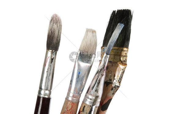 油漆笔刷精神工具夹子头发画家学校纤维刷子艺术家画笔图片
