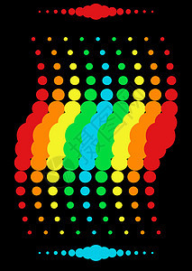 彩虹波旋转圆形螺旋设计创造力橙子元素曲线公司彩虹图片