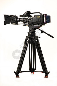 专业数字摄影机数码摄像头视频白色电视聚光灯电影照明探照灯相机工作室三脚架图片