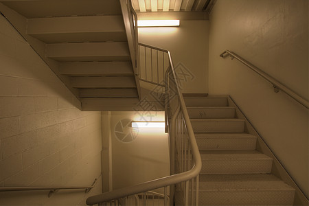 消防救火 Stairwell办公楼楼梯间出口安全脚步楼梯图片