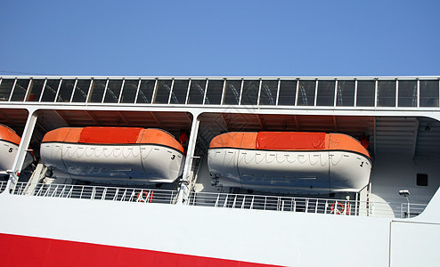现代生命船备份蓝色乘客船运警卫旅行巡航救援运输生活图片