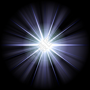 白蓝星 2辐射活力辉光白色火花黑色蓝色射线爆破元素图片