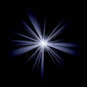白蓝星辐射线条辉光火花蓝色星星白色活力爆破星夜图片