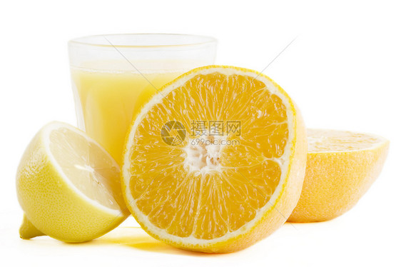 新鲜果汁食物柠檬早餐水果静物饮食健康杯子营养玻璃图片