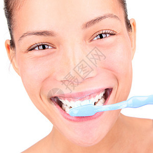 牙刷女图片
