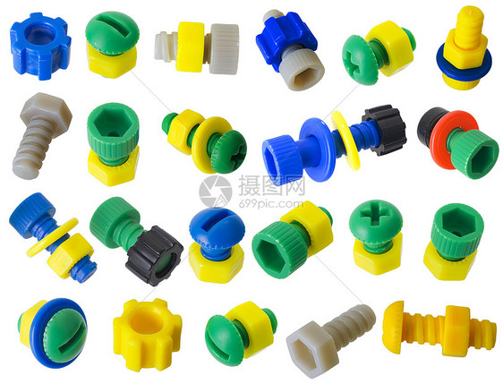 玩具塑料细节     螺栓 坚果 齿轮图片