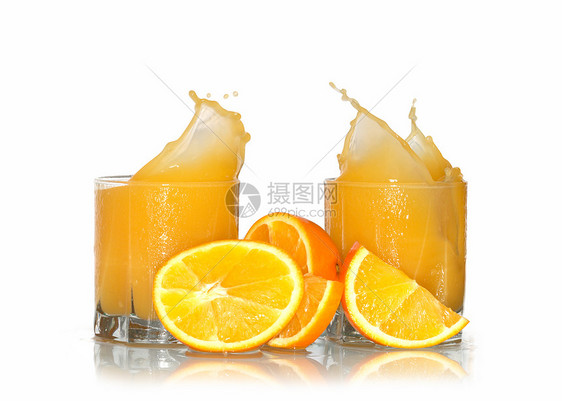 挥洒橙汁飞溅节食橙子水果健康饮食饮食生活方式玻璃图片