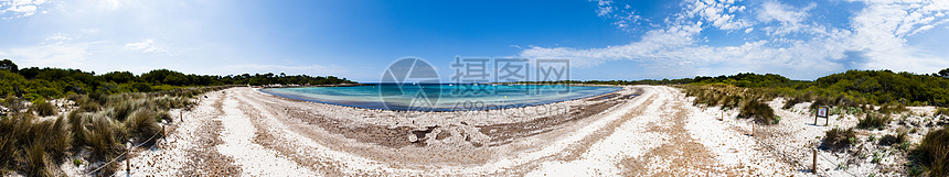索努拉沙滩全景假期海滩旅行图片