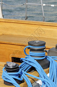 窗口海洋航海索具航行工具帆船运动木头绳索背景图片