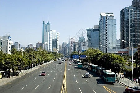 深圳城景建筑学城市摩天大楼全景景观建筑物图片