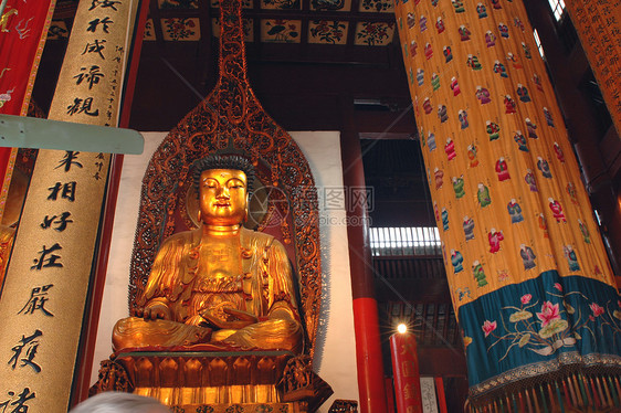 寺庙内  上海宗教雕塑纪念碑雕像佛教徒图片