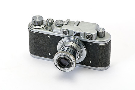 旧照相机收藏格式历史快照黑色镜片相机照片风格快门图片