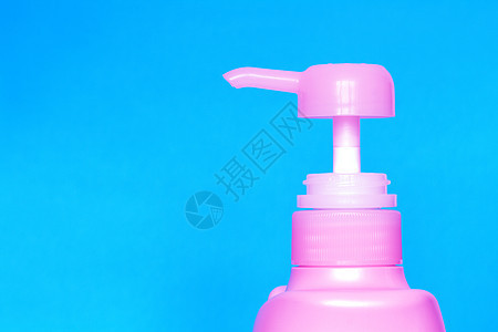 蓝液体肥皂洗涤清洁度卫生打扫瓶子对象蓝色洗发水整洁度浴室图片