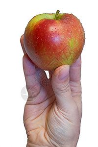 手手里的苹果饮食水果食物午餐果实营养甜点维生素图片