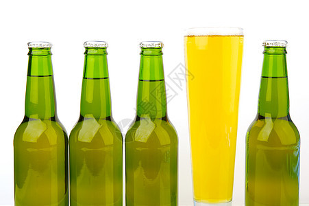 啤酒瓶排列脖子琥珀色内衬酒精玻璃背光气泡瓶子金子图片