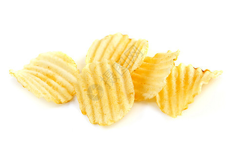 土豆薯片食品油炸白色荷叶零食小吃食物涟漪育肥芯片图片