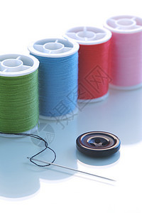 棉花手工艺缝纫面料白色按钮工艺卷轴细绳纽扣织物主轴图片